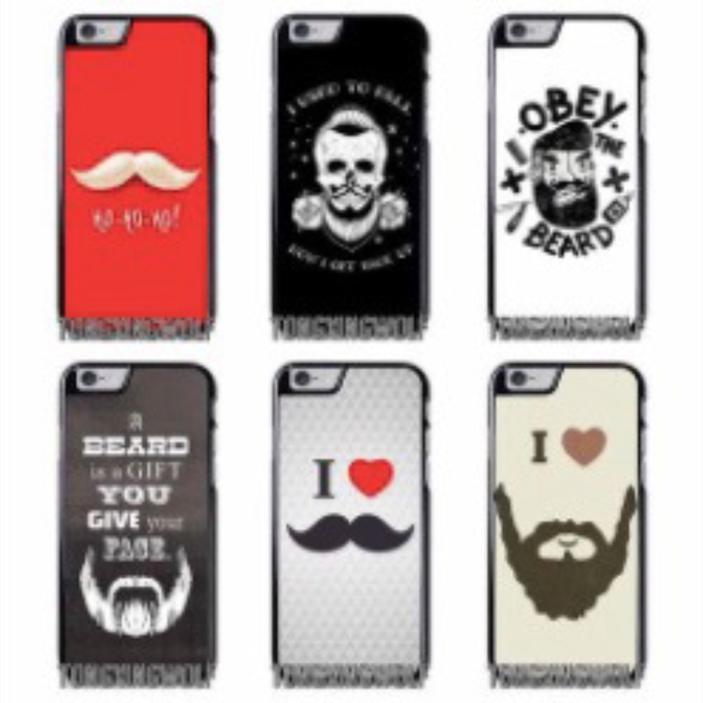 I Love Beard or Mustache Phone Cover
